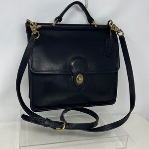 Coach Legacy Vintage 9927 Willis Black Leather Shoulder Crossbody Handbag